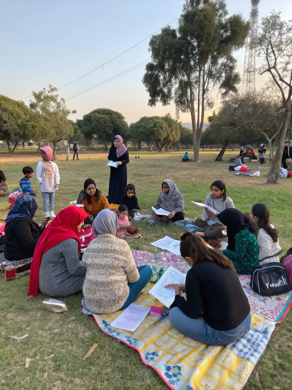A photograph capturing a community event organized by the association, featuring educational displays about local wildlife and conservation efforts.